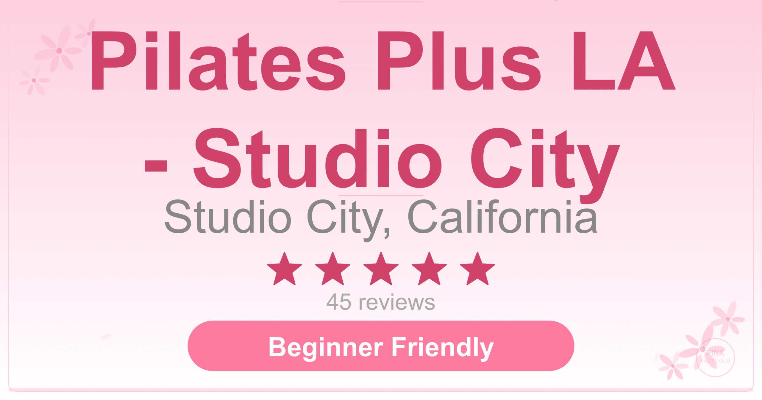 Pilates Plus LA – Studio City Pilates Studio