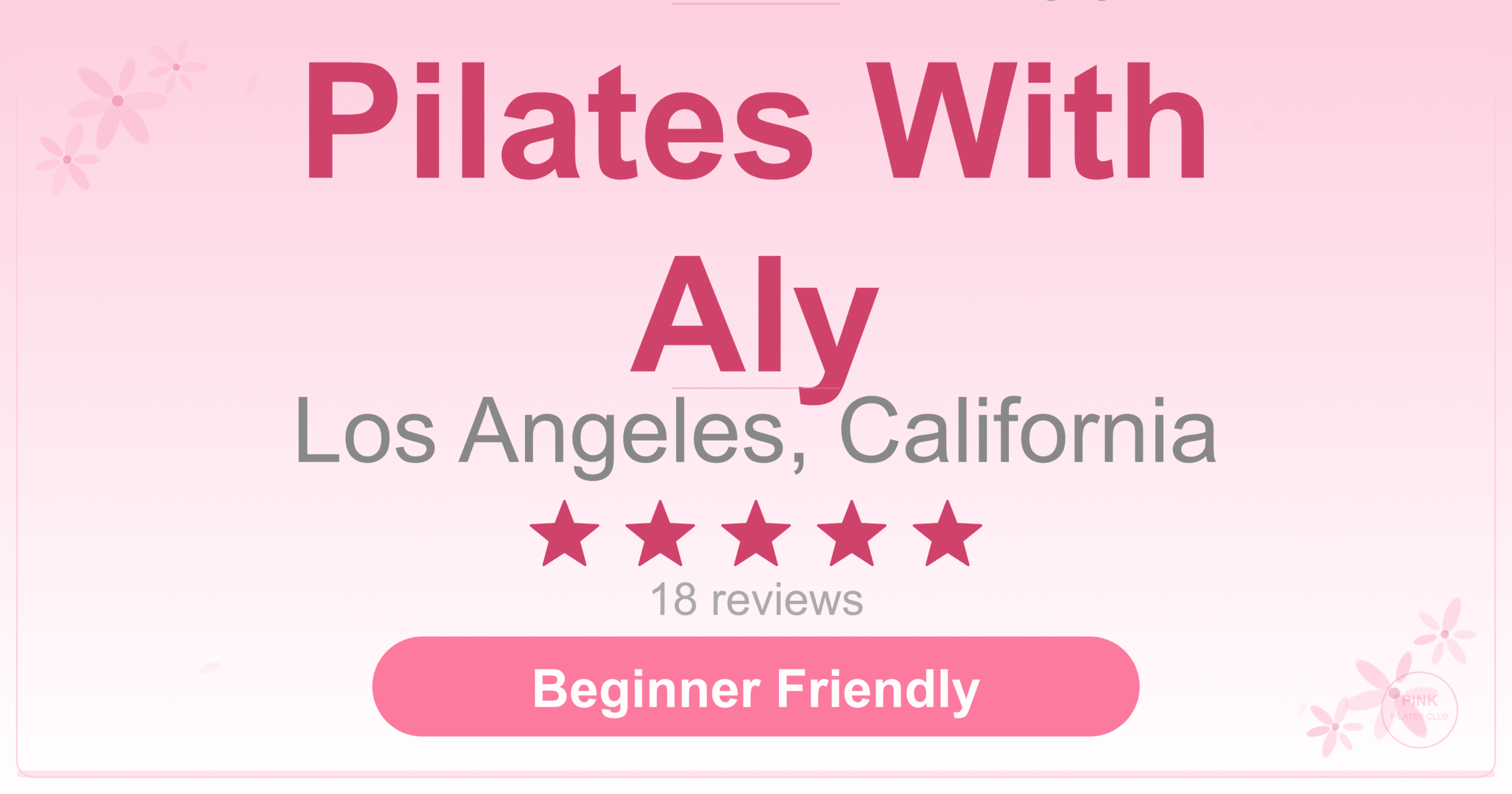 Pilates With Aly Pilates Studio