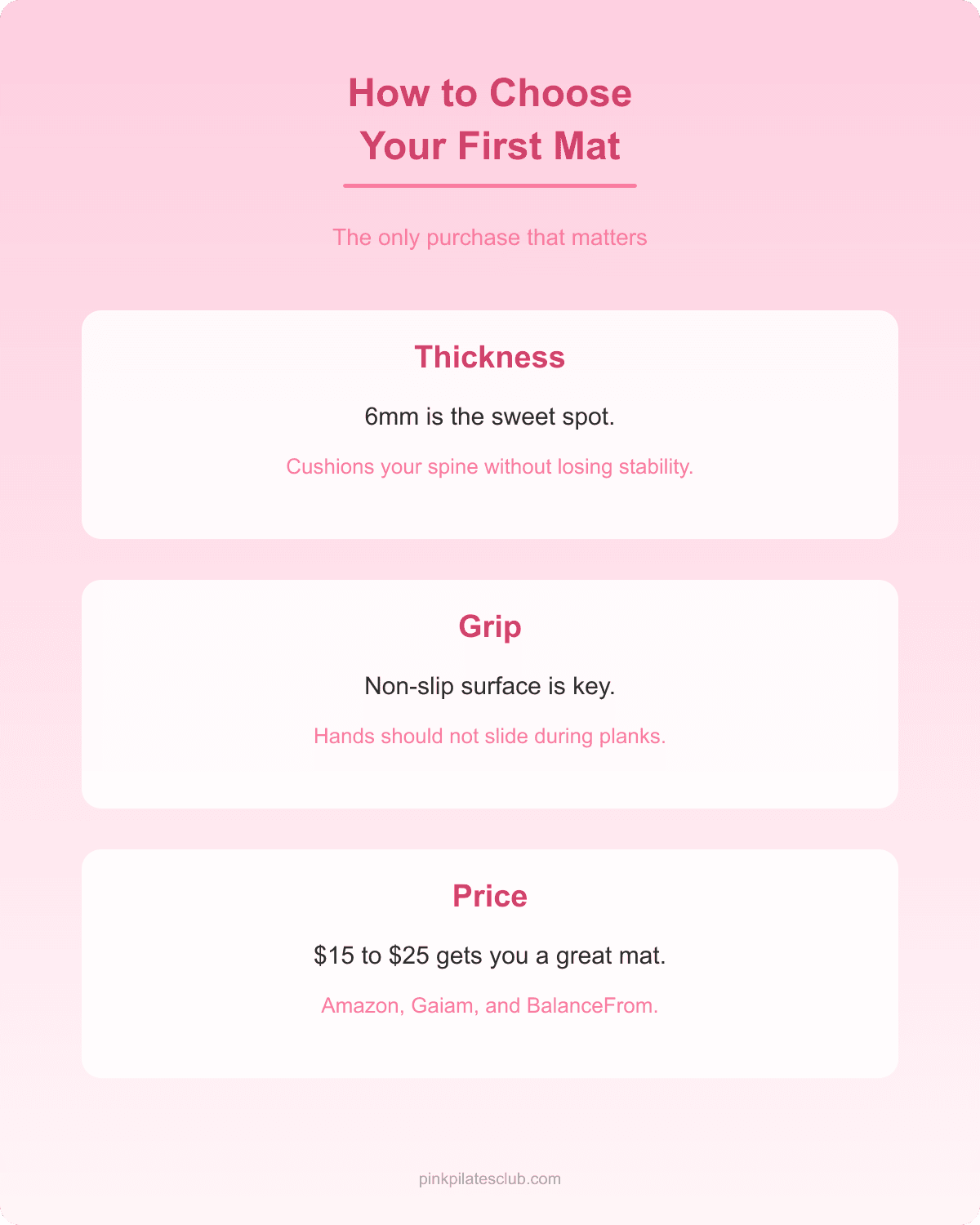 Pink Pilates Princess Mat Buying Guide How to choose your first pink pilates mat on a budget
