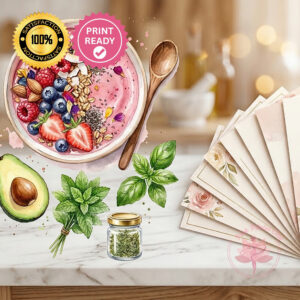 Pink Pilates Recipe Cards