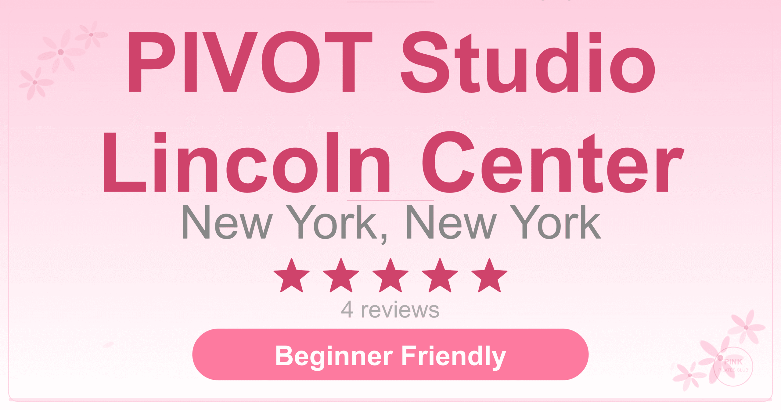 PIVOT Studio Lincoln Center Pilates Studio
