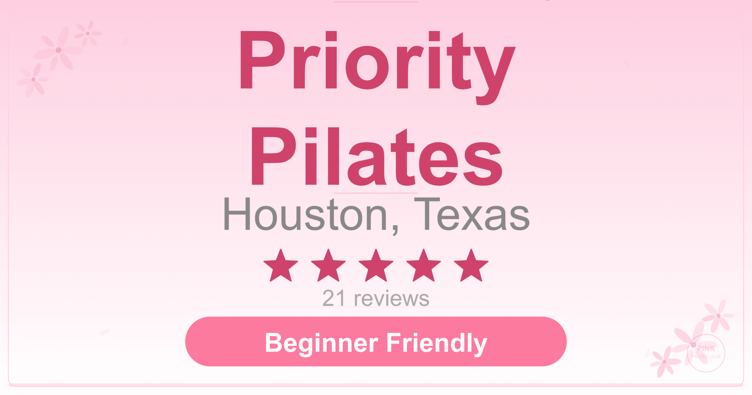 Priority Pilates Pilates Studio