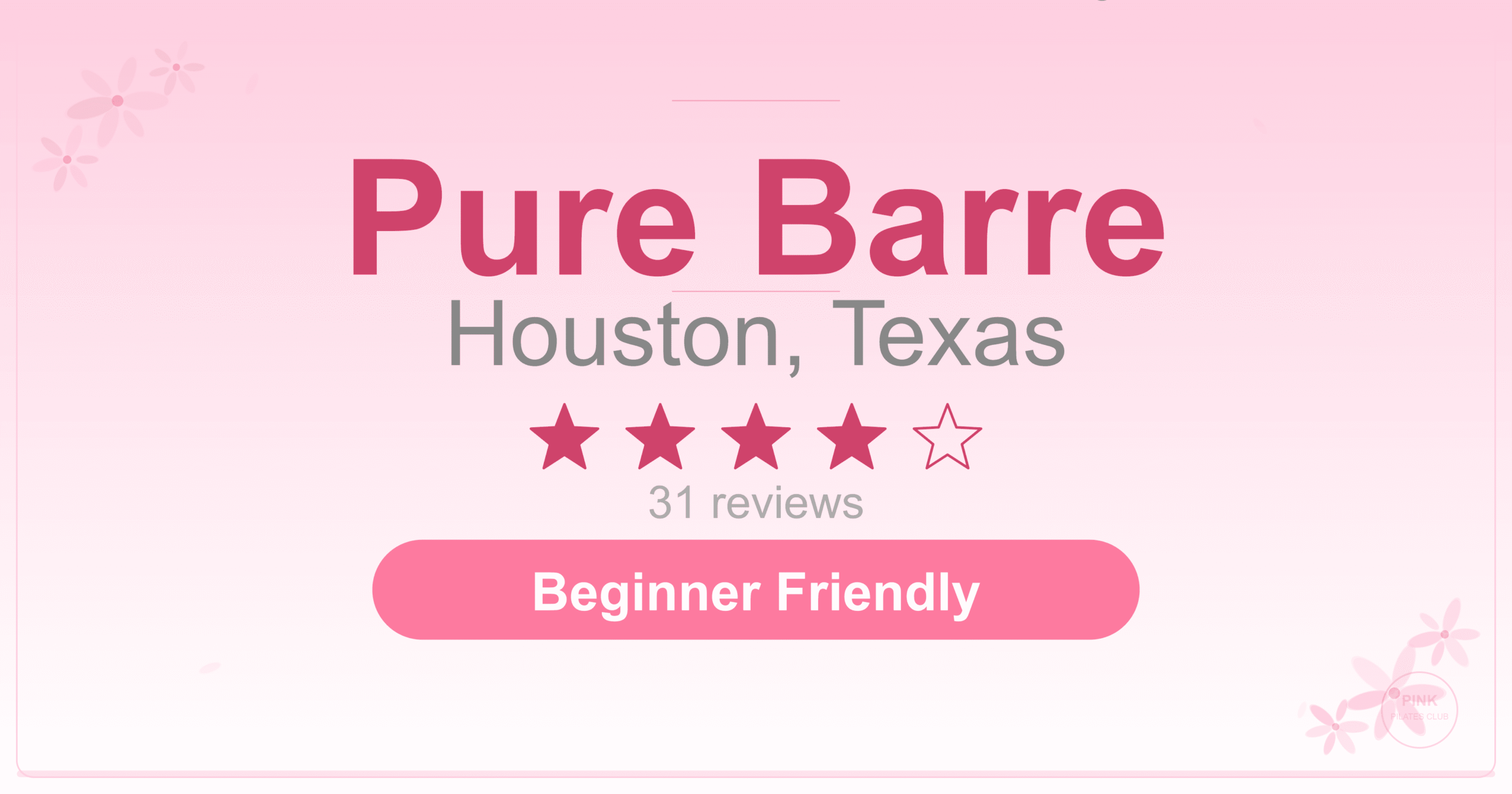 Pure Barre Pilates Studio