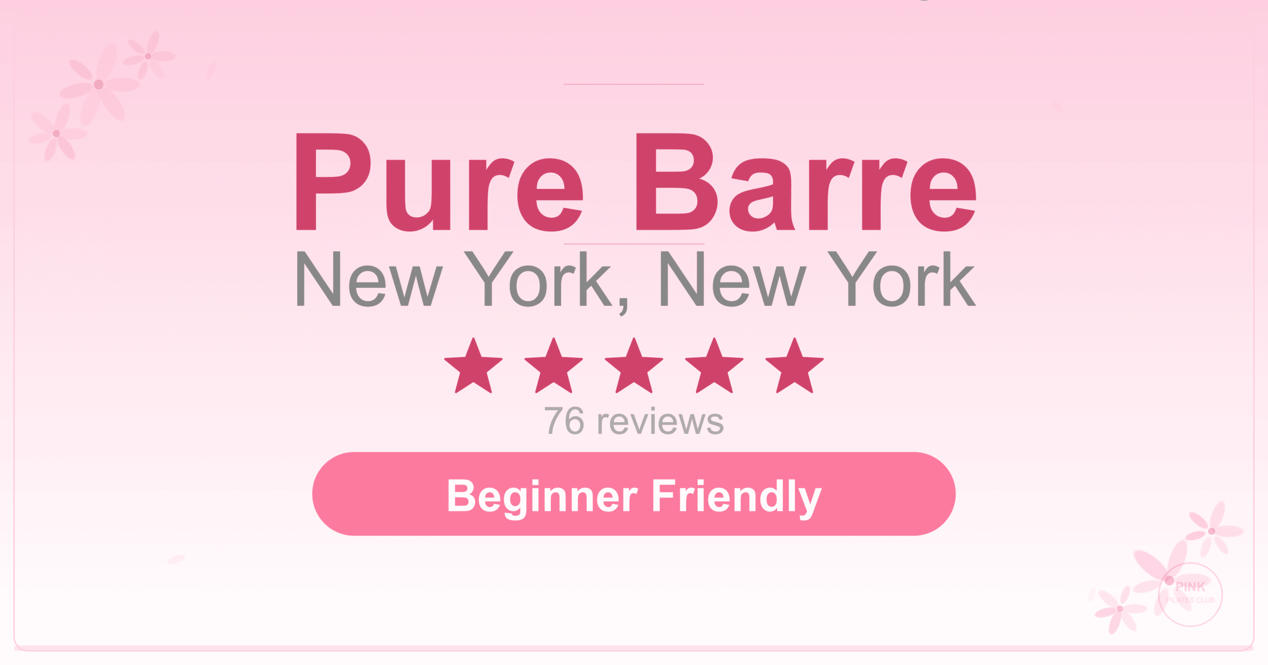 Pure Barre Pilates Studio