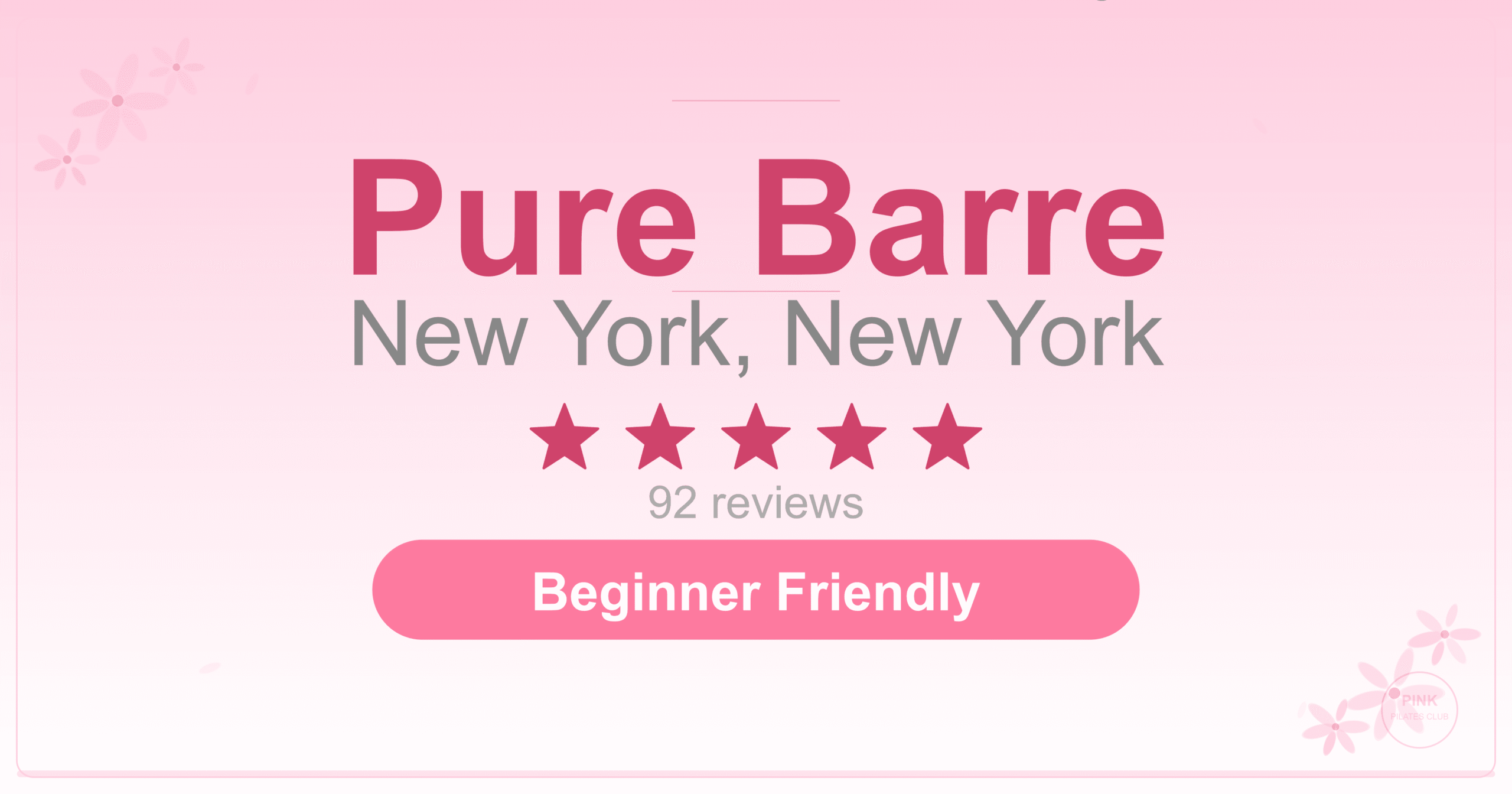 Pure Barre Pilates Studio