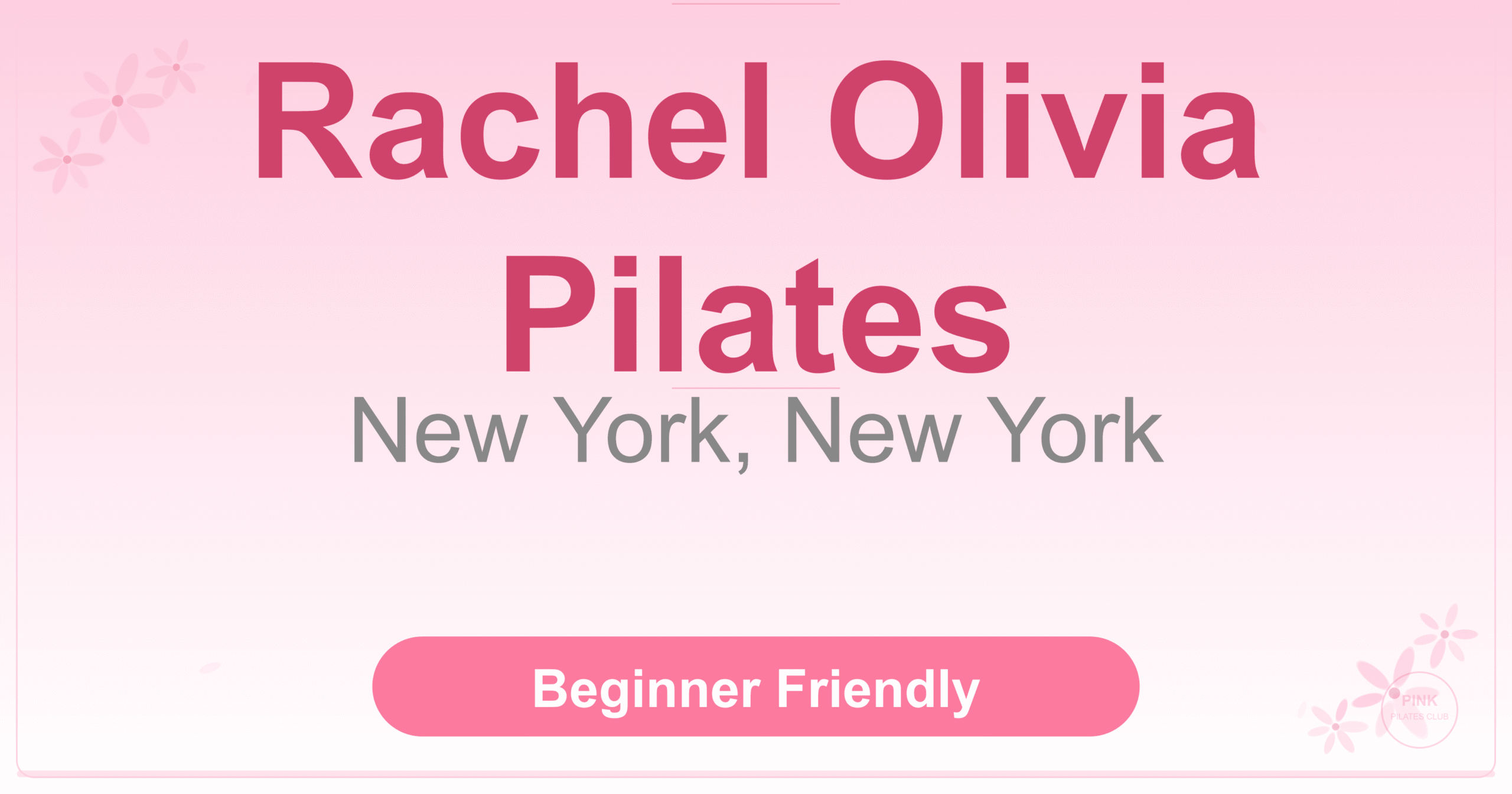 Rachel Olivia Pilates Pilates Studio