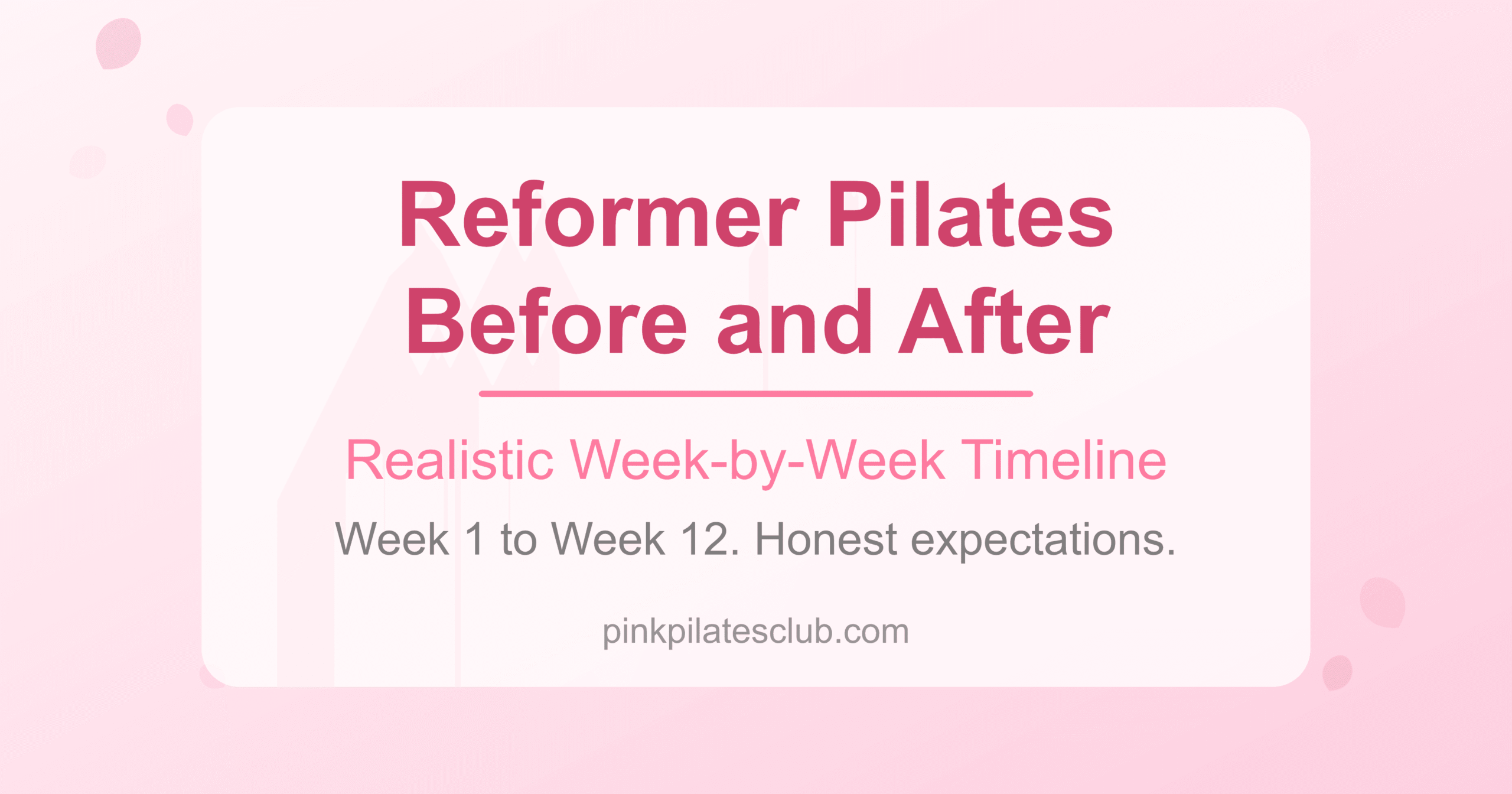 Reformer Pilates Before and After: A Realistic Week-by-Week Results Timeline