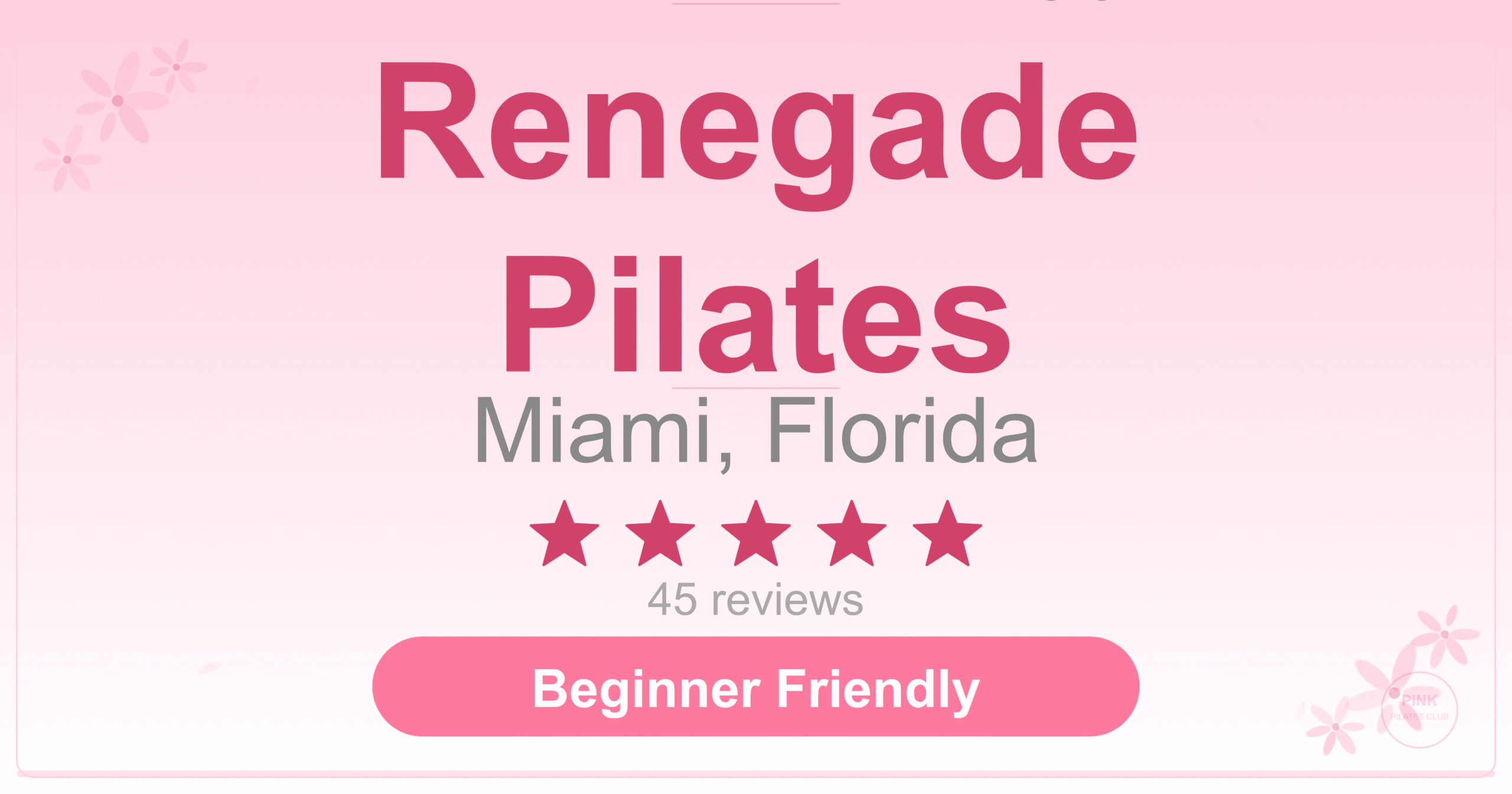 Renegade Pilates Pilates Studio