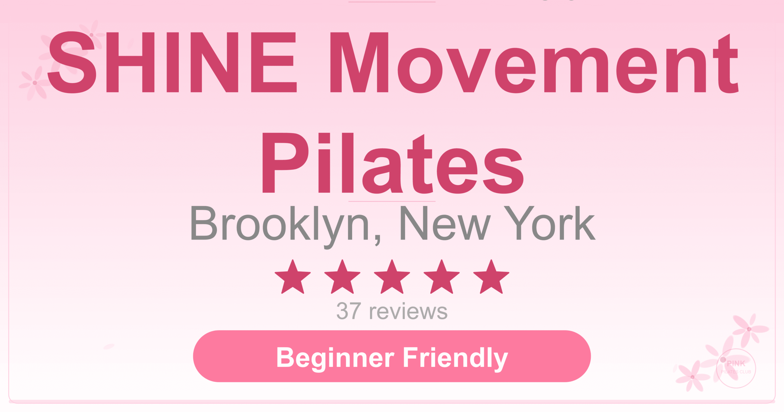 SHINE Movement Pilates Pilates Studio