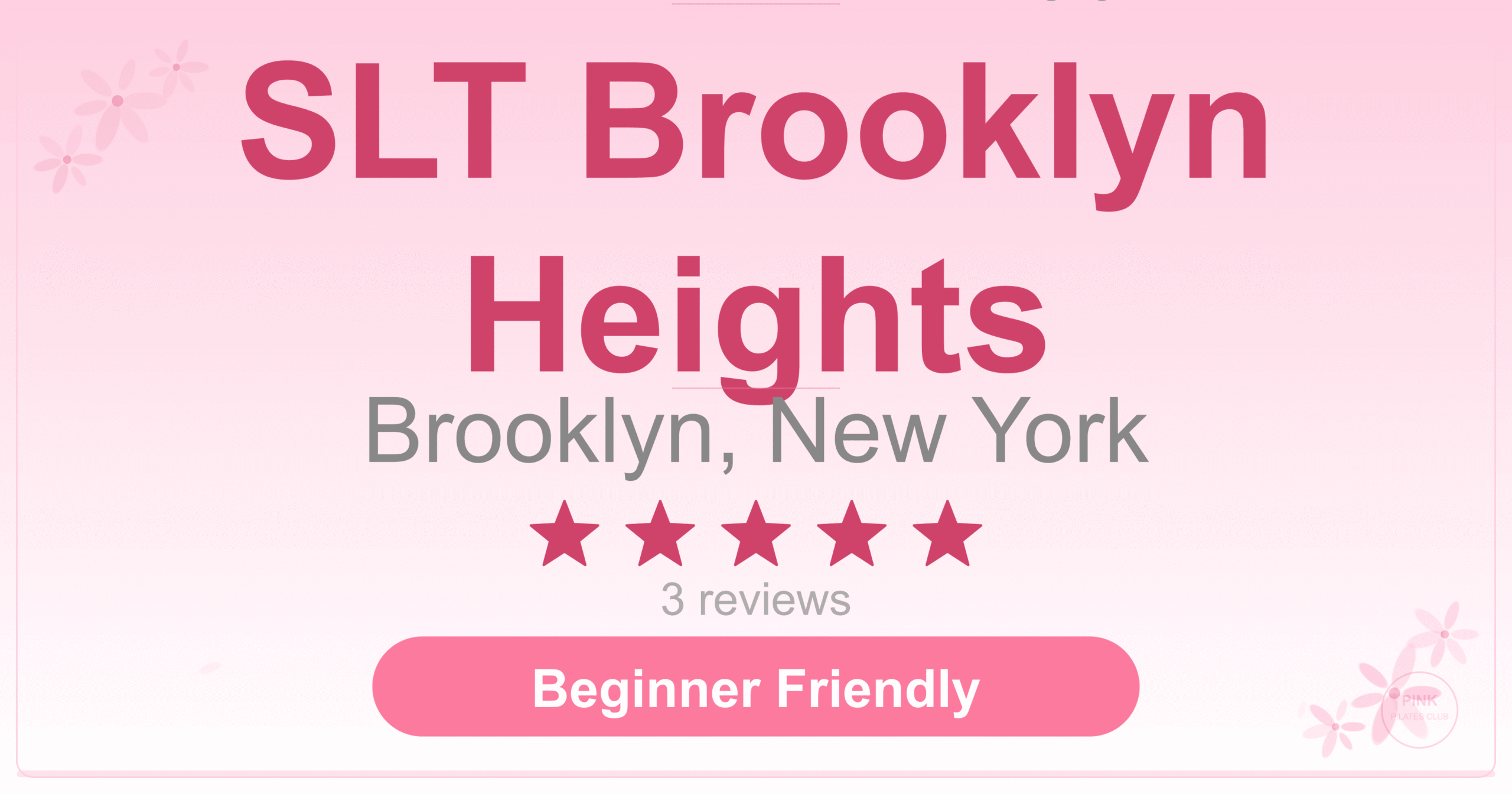 SLT Brooklyn Heights Pilates Studio