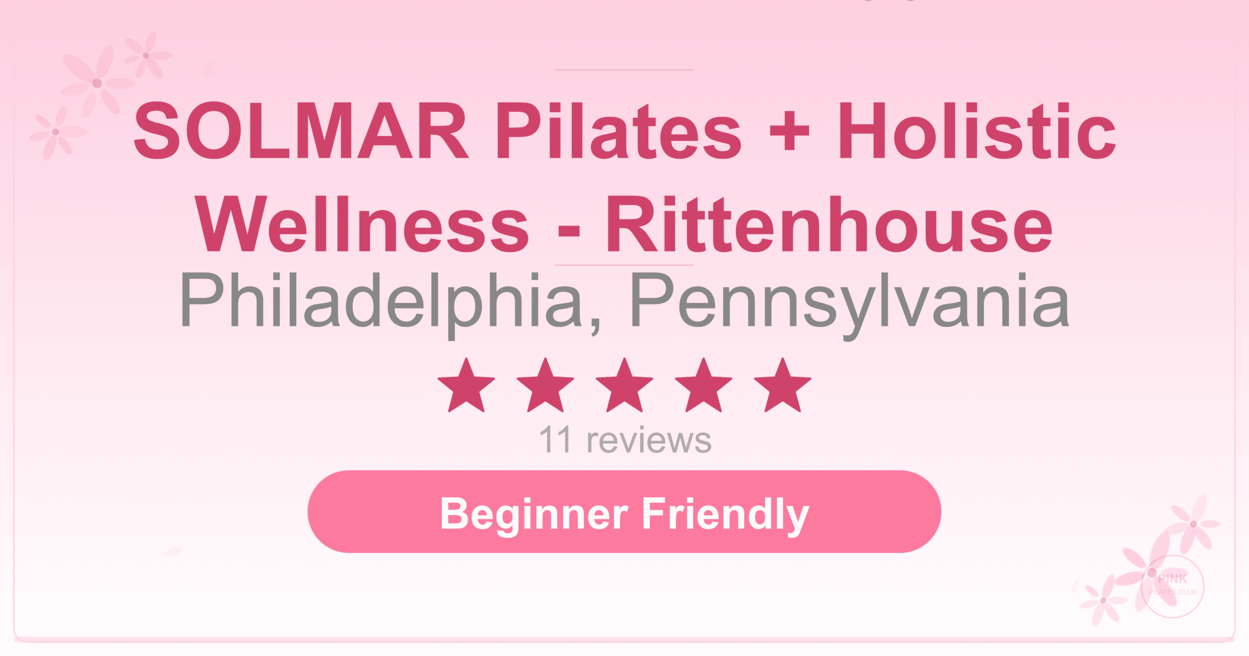 SOLMAR Pilates + Holistic Wellness – Rittenhouse Pilates Studio