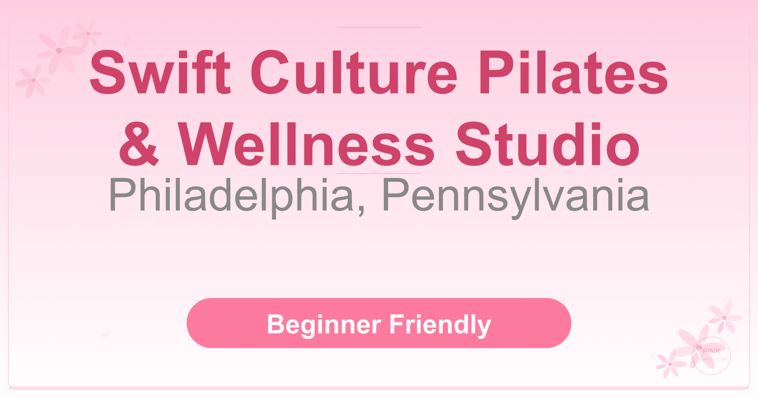 Swift Culture Pilates & Wellness Studio Pilates Studio