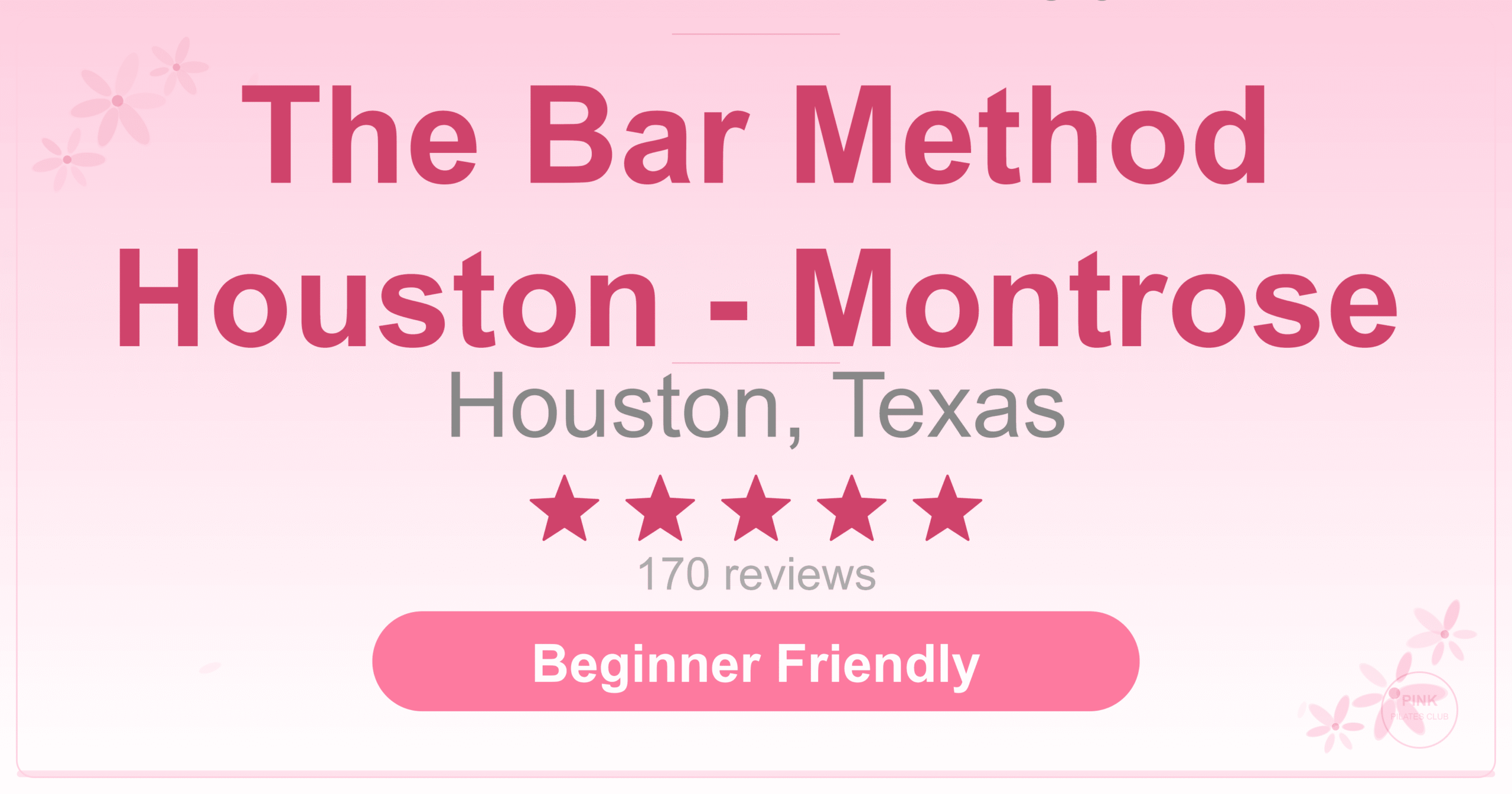 The Bar Method Houston – Montrose Pilates Studio