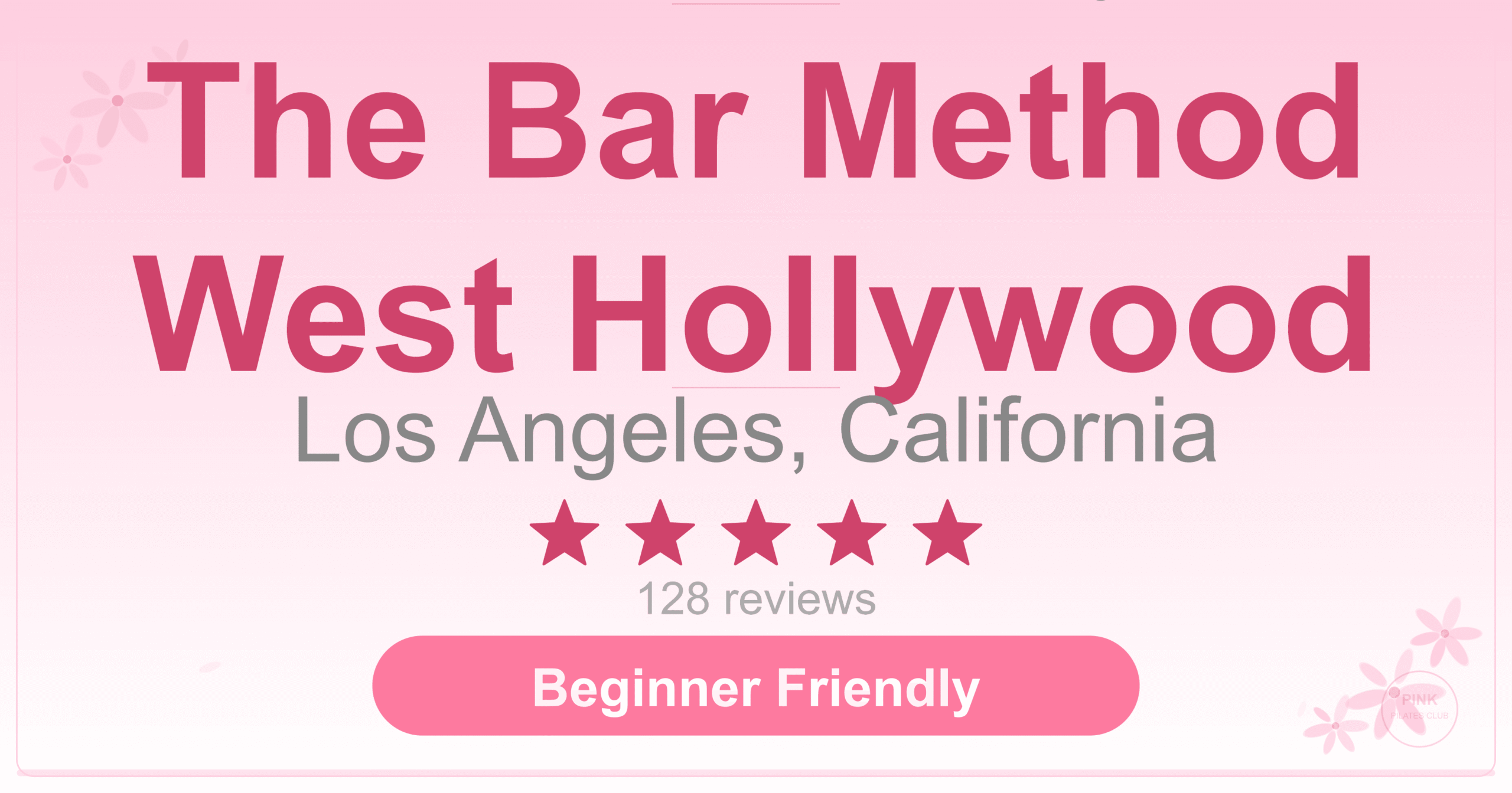 The Bar Method West Hollywood Pilates Studio