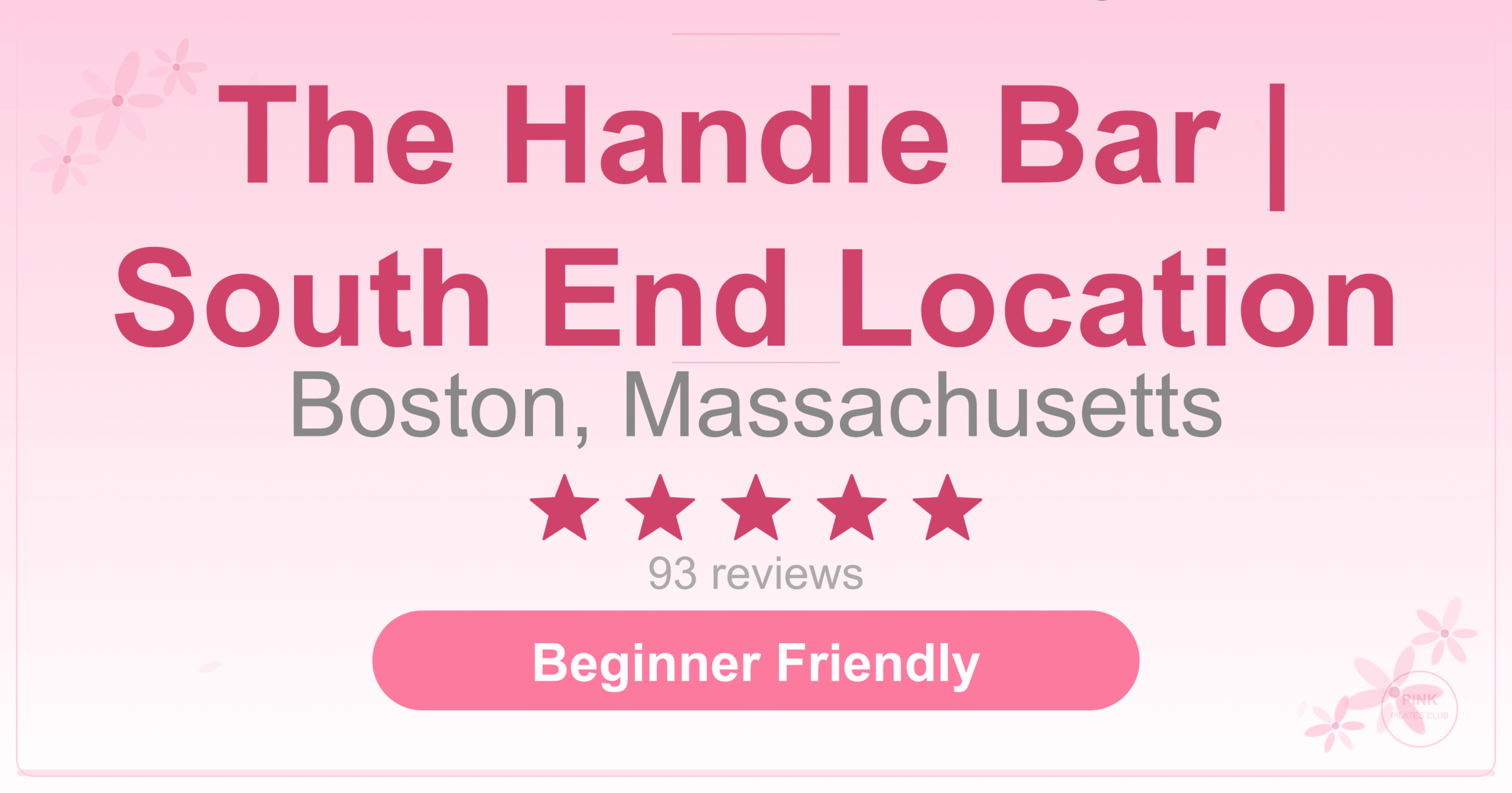 The Handle Bar | South End Location Pilates Studio