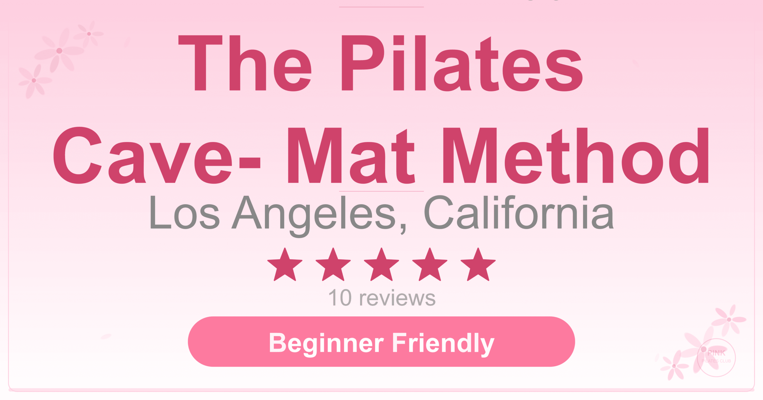 The Pilates Cave- Mat Method Pilates Studio