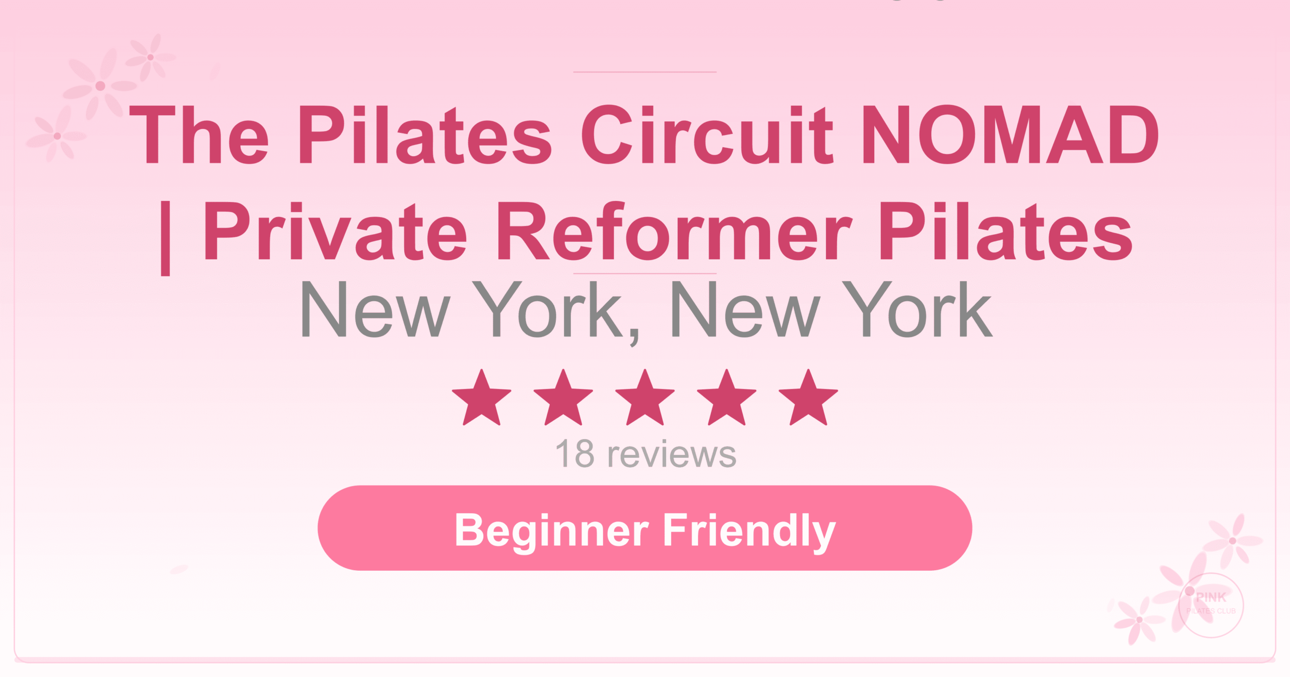 The Pilates Circuit NOMAD | Private Reformer Pilates Pilates Studio