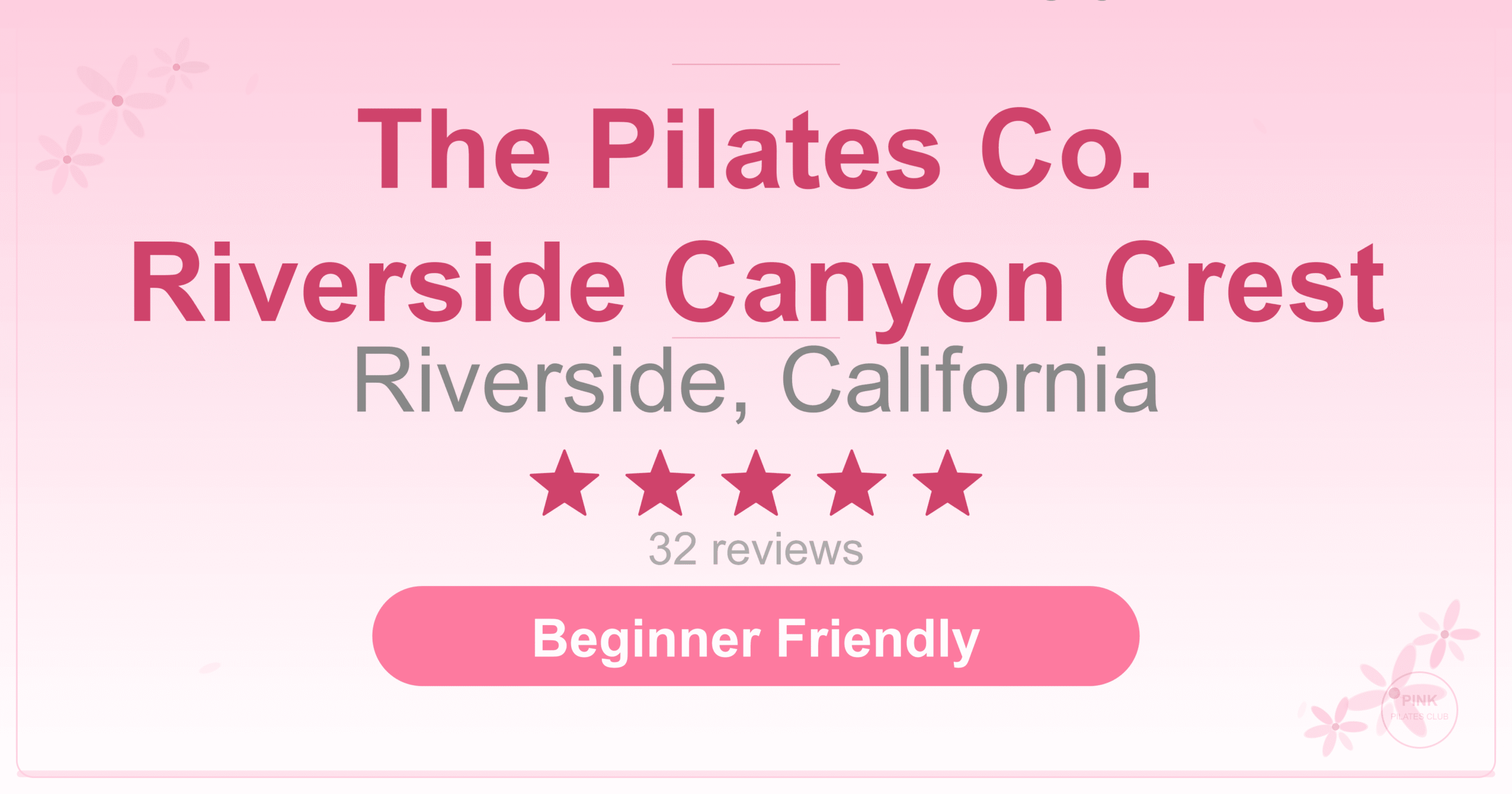 The Pilates Co. Riverside Canyon Crest Pilates Studio