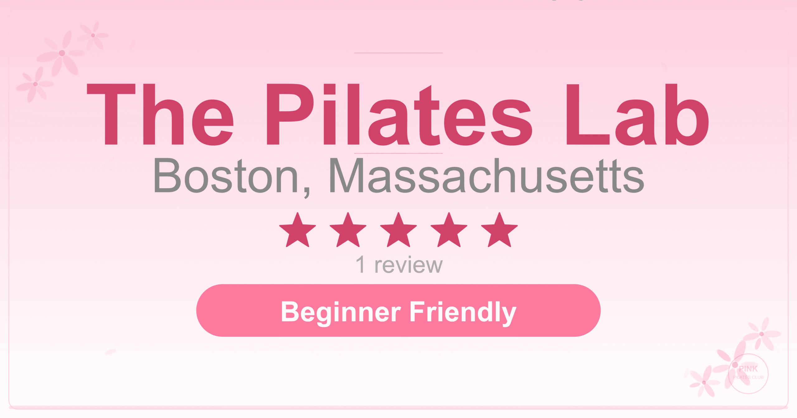 The Pilates Lab Pilates Studio
