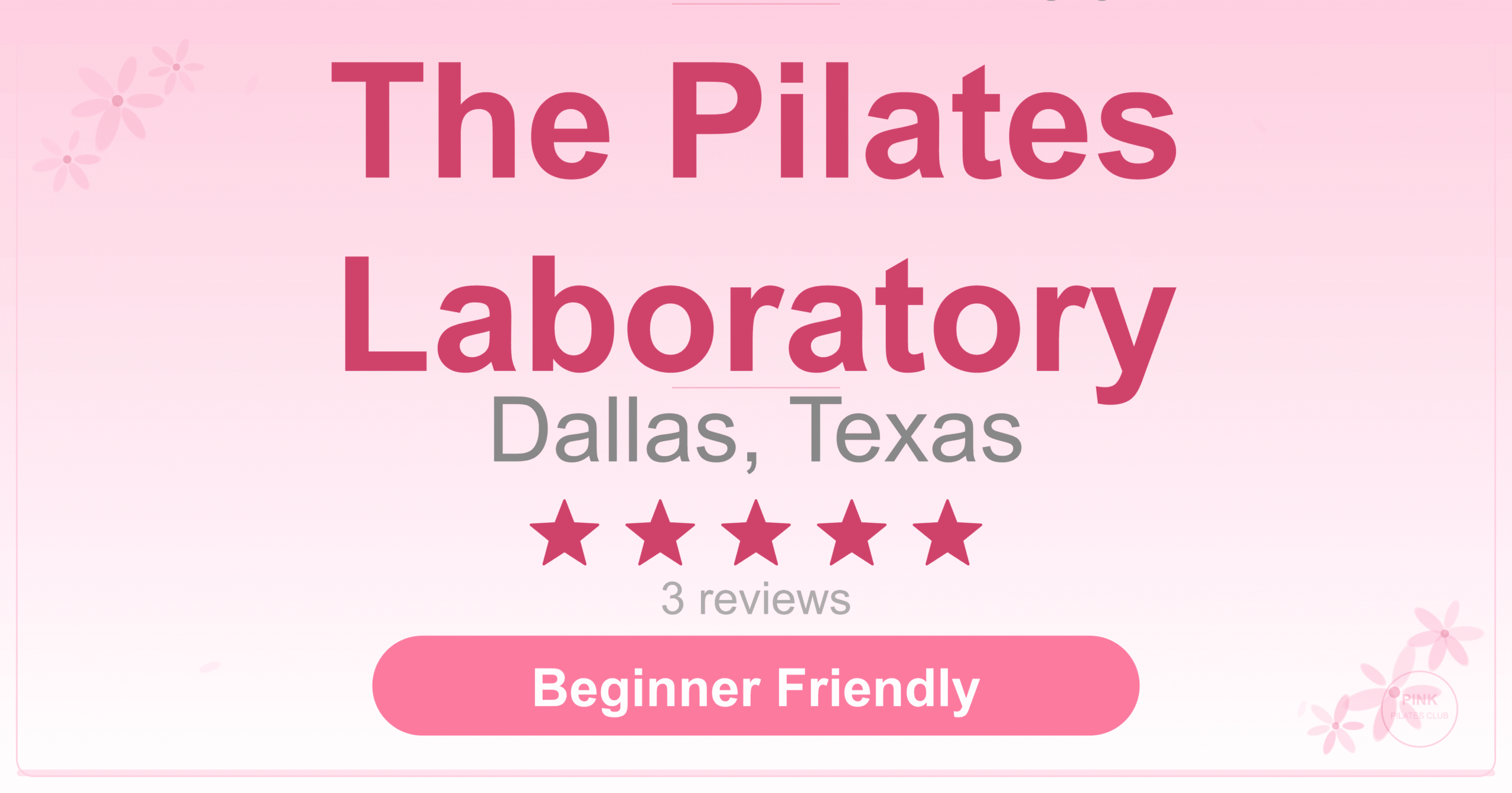 The Pilates Laboratory Pilates Studio