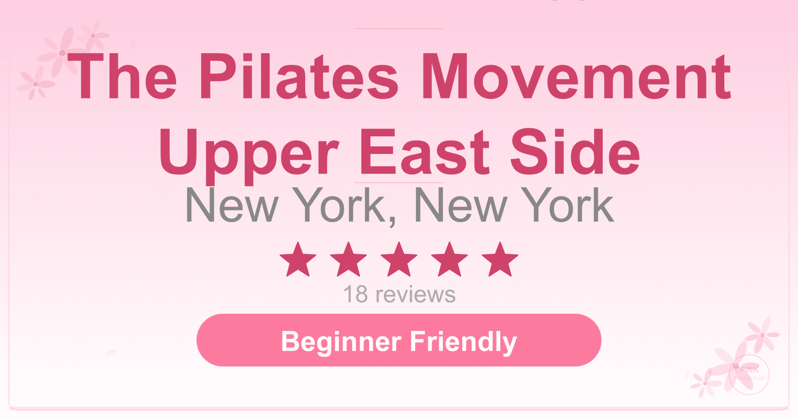 The Pilates Movement Upper East Side Pilates Studio