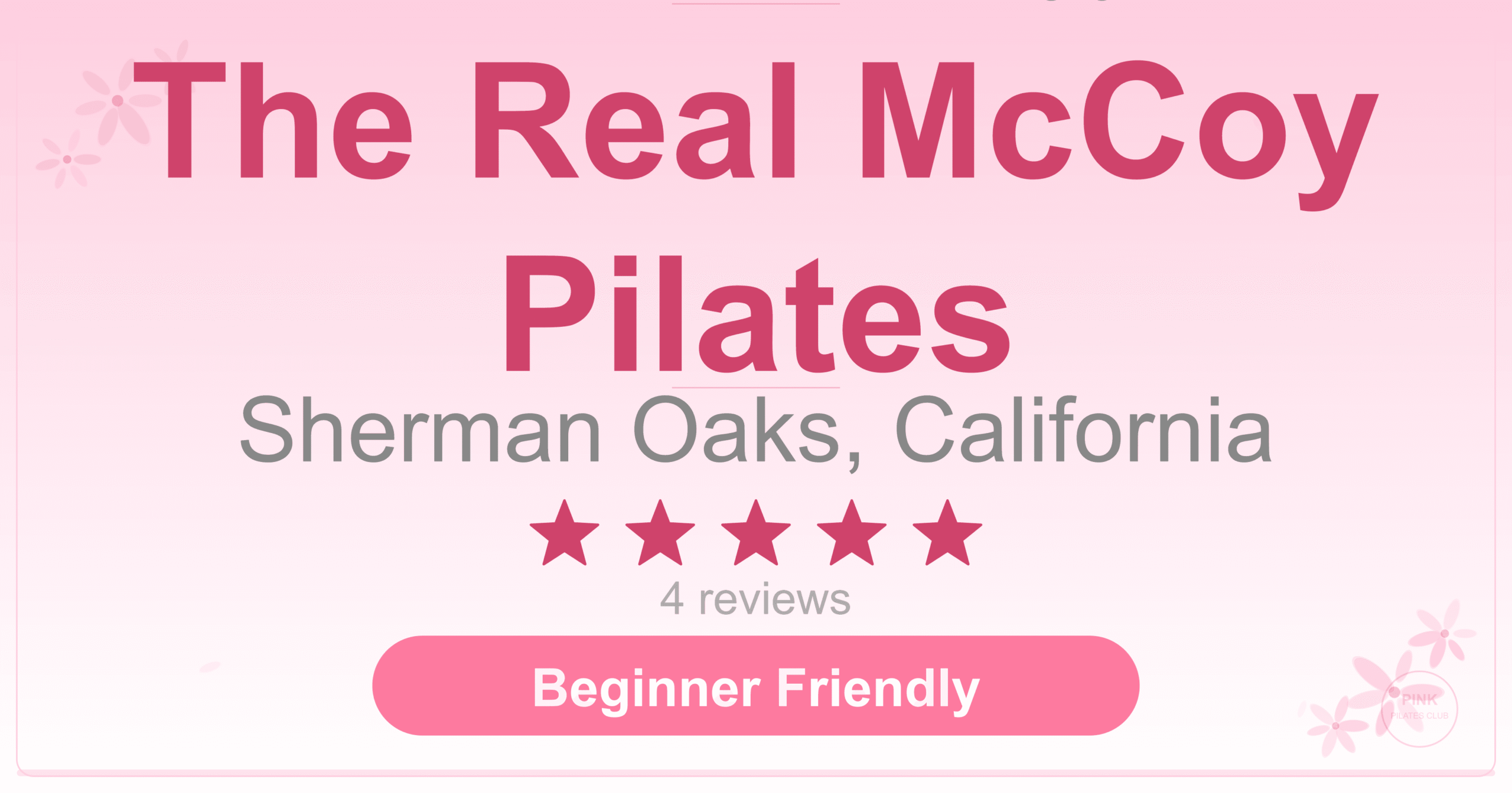 The Real McCoy Pilates Pilates Studio