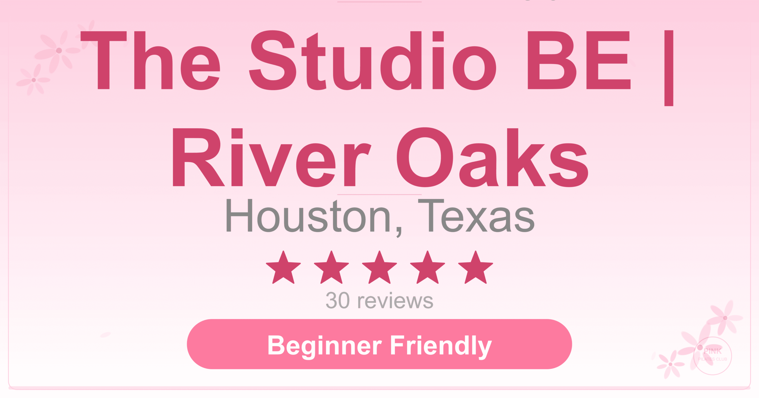 The Studio BE | River Oaks Pilates Studio