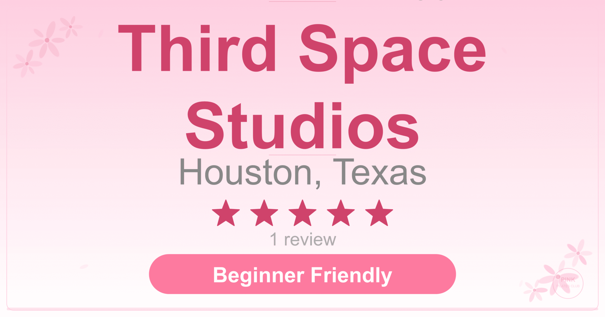 Third Space Studios | Pilates Studio in , | Pink Pilates Club