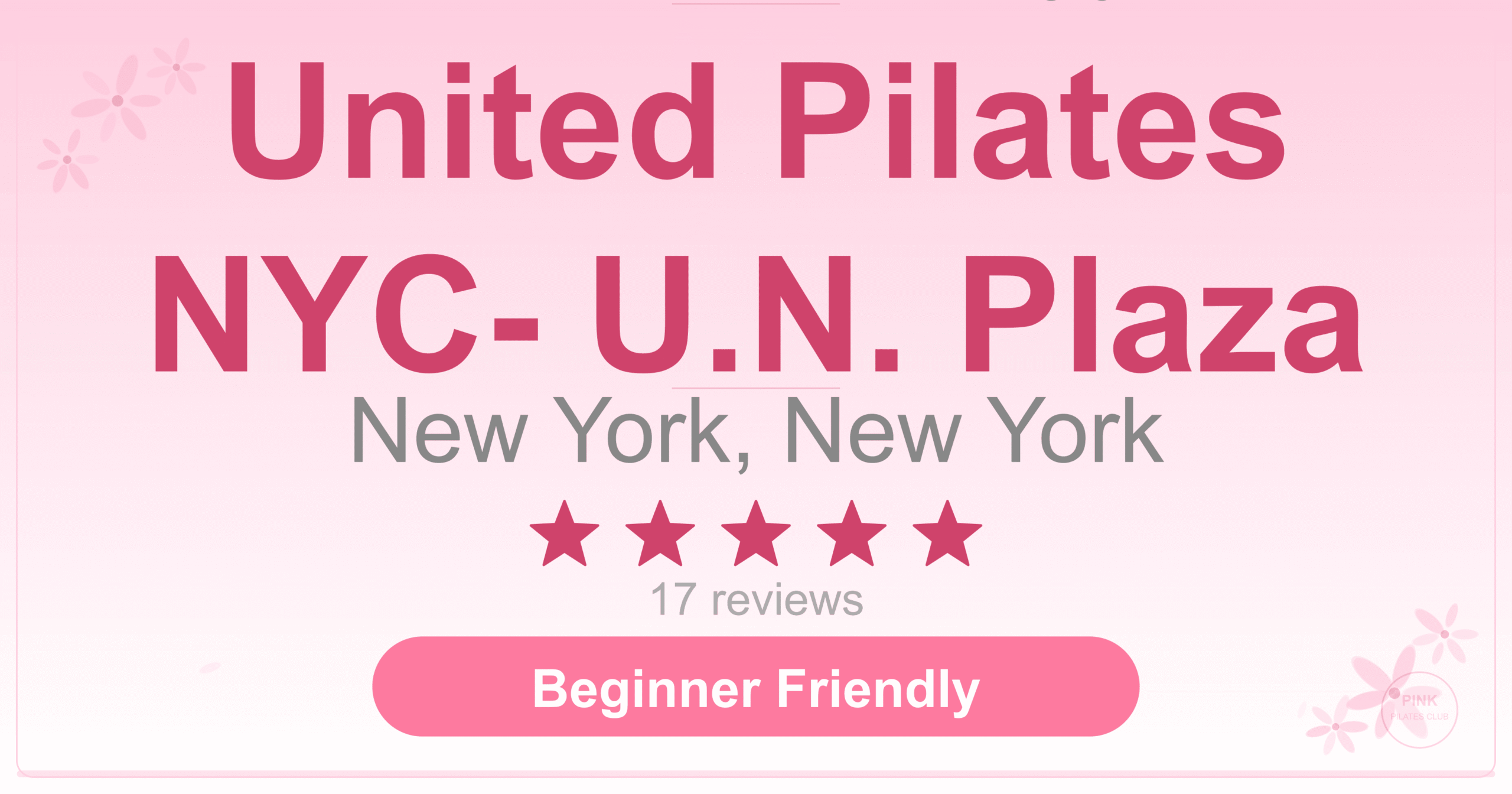 United Pilates NYC- U.N. Plaza Pilates Studio
