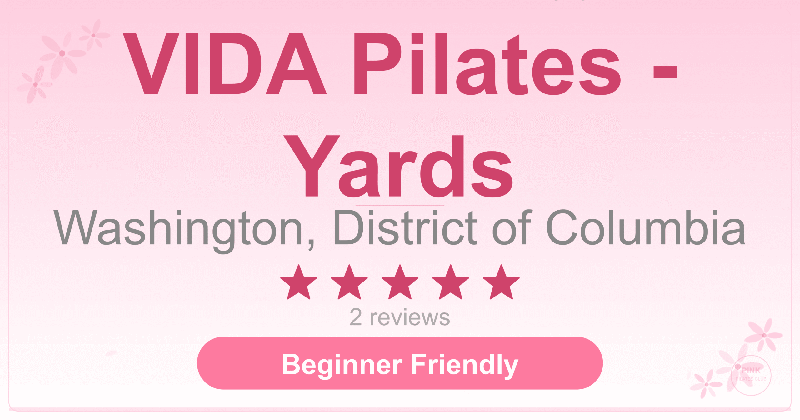 VIDA Pilates – Yards Pilates Studio