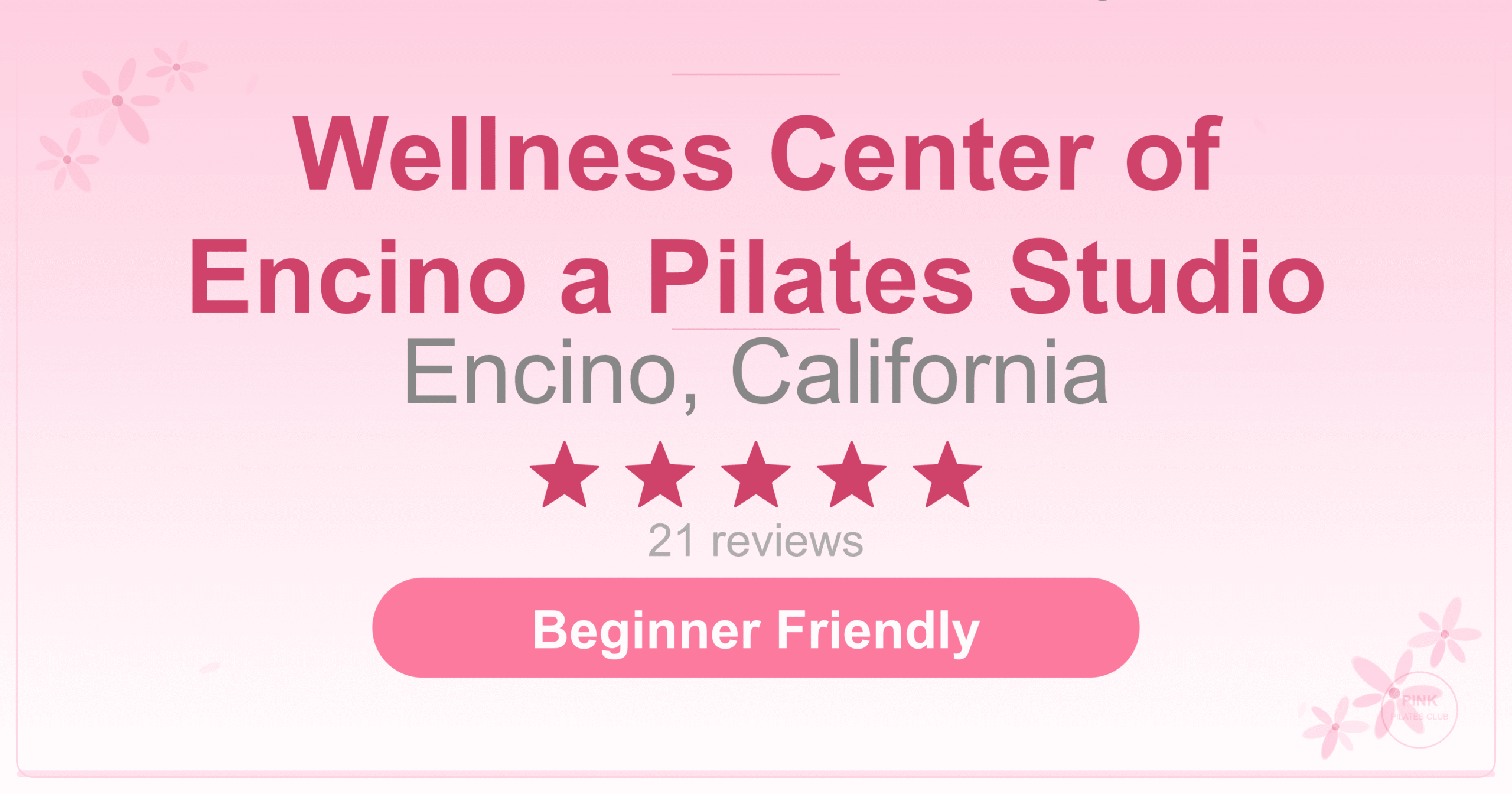 Wellness Center of Encino a Pilates Studio Pilates Studio