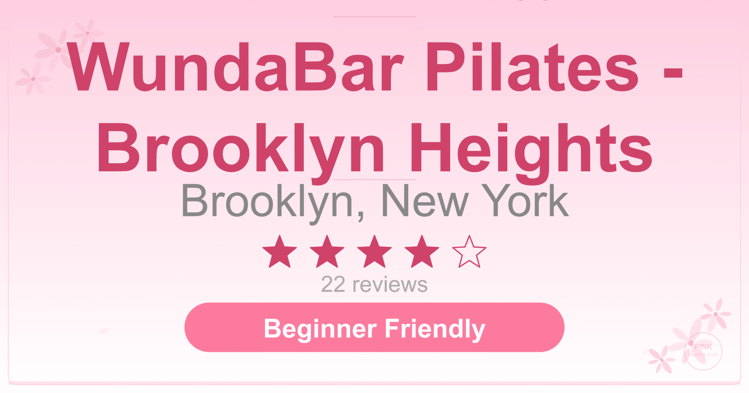WundaBar Pilates – Brooklyn Heights Pilates Studio