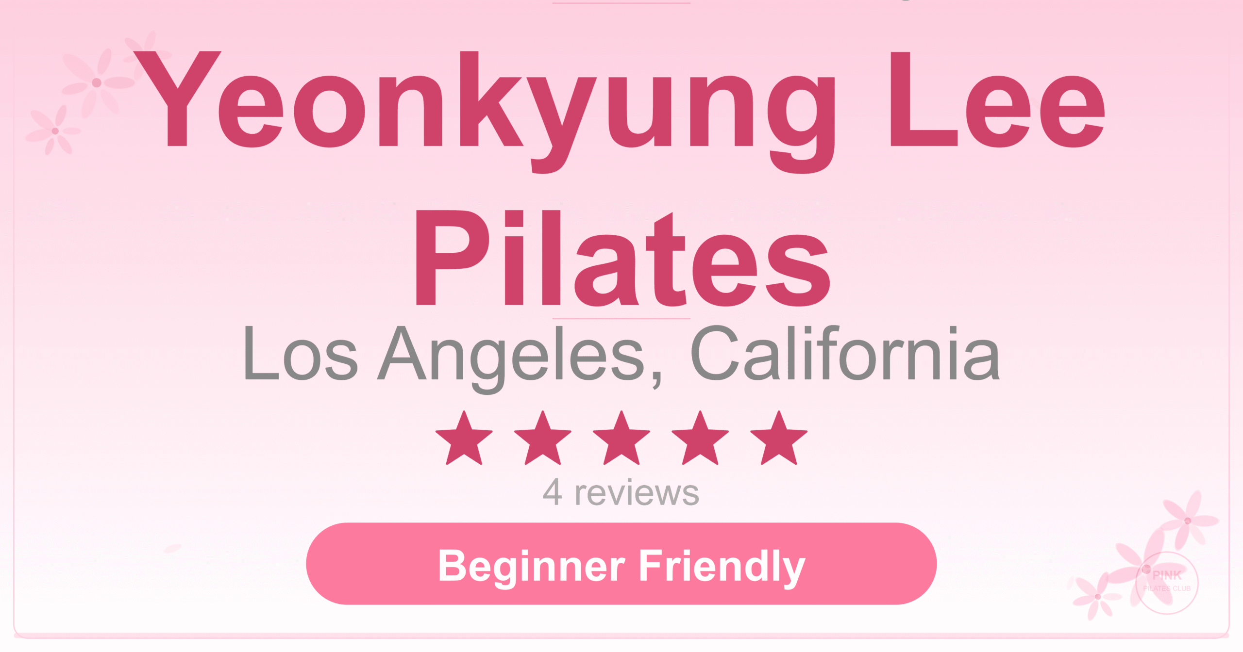 Yeonkyung Lee Pilates Pilates Studio