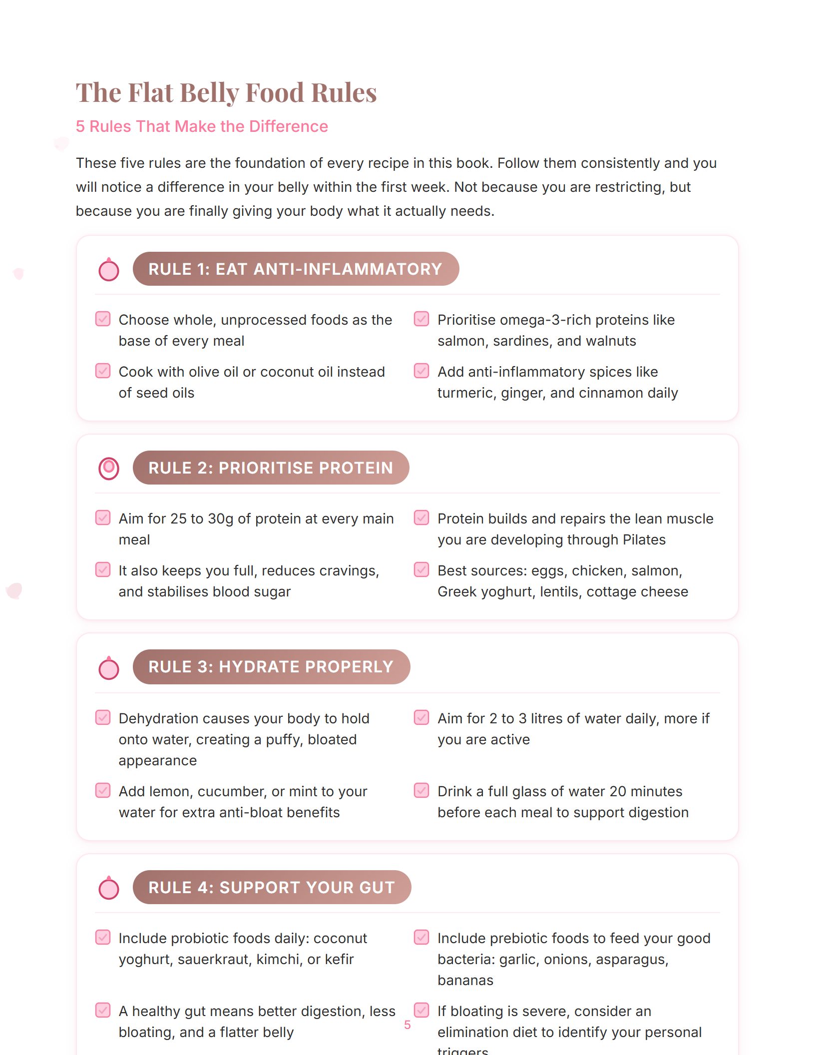 Flat-belly food rules spread from The Flat Belly Cookbook