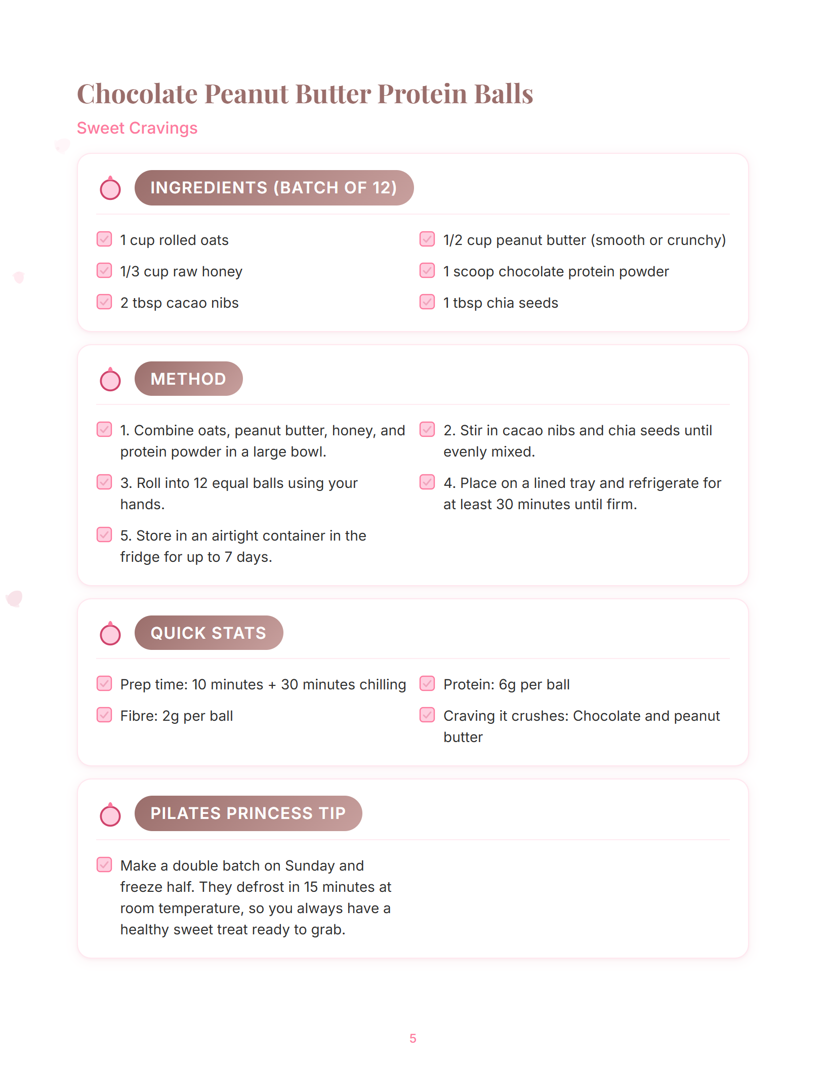 Blood-sugar-stable snack formula spread from the Snack Bible