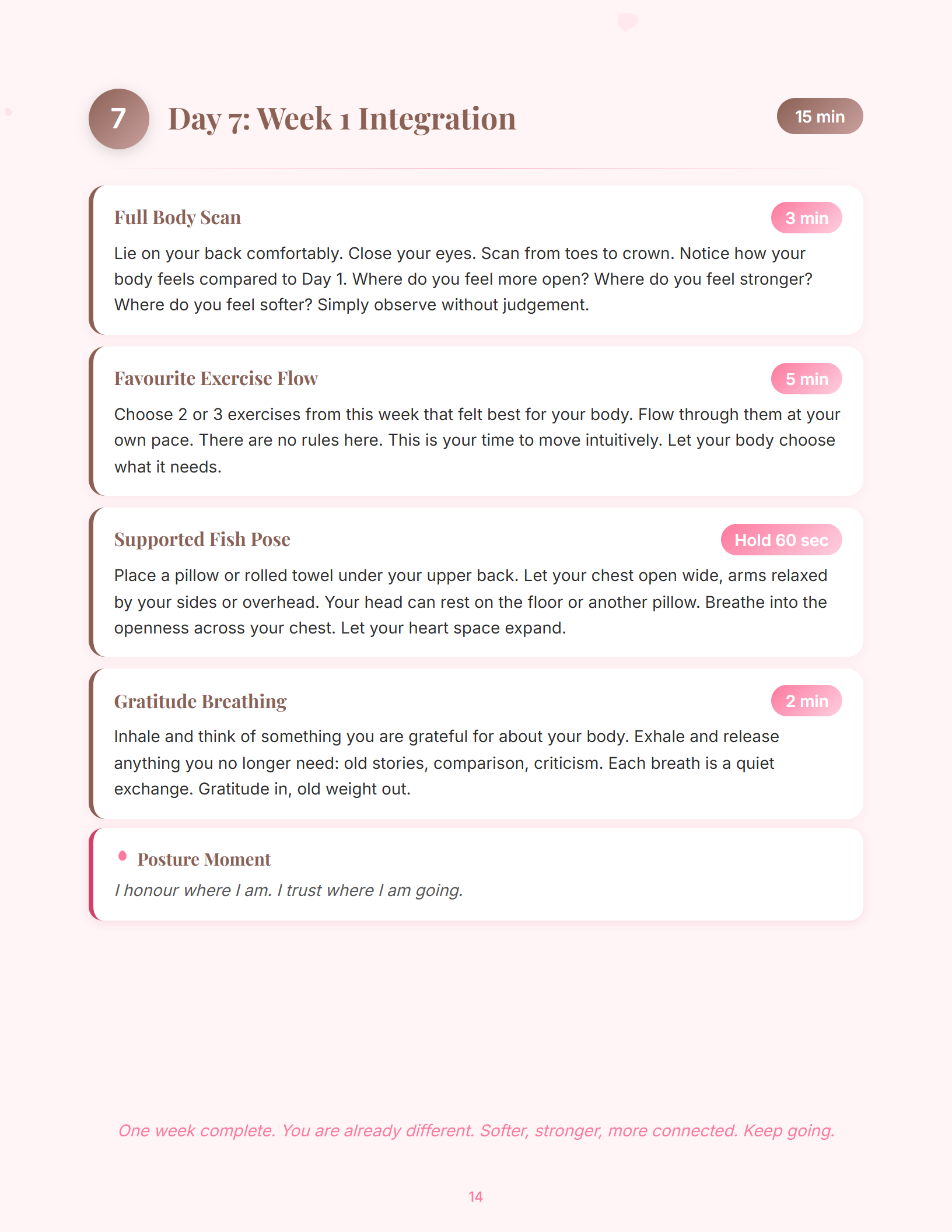 Sample daily session from 28-Day Flat Tummy Reset Week 2 Rise