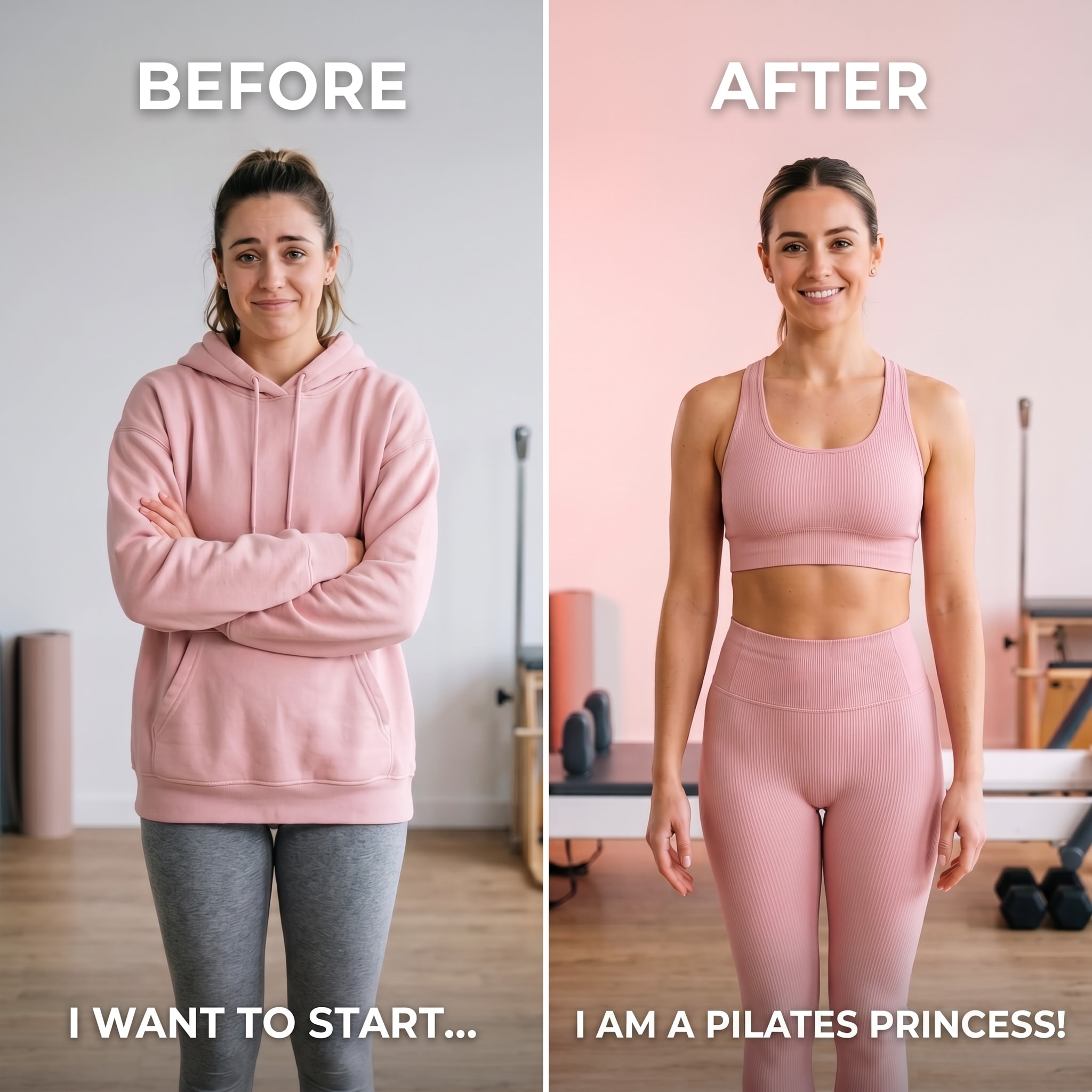 The Pink Pilates Starter Kit Pilates program cover, Pink Pilates Club